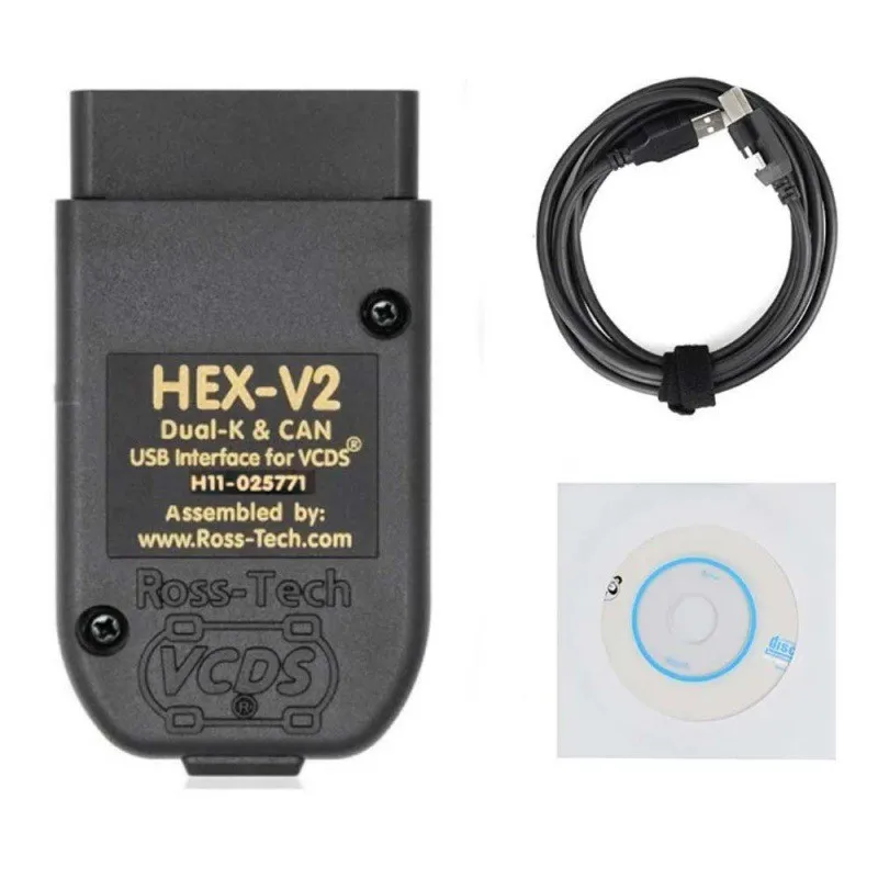 

Сканер VAG COM HEX-V2, модель 2025 года | Диагностический кабель OBD2 V24.7 с поддержкой нескольких языков для автомобилей Audi/Skoda/Volkswagen
