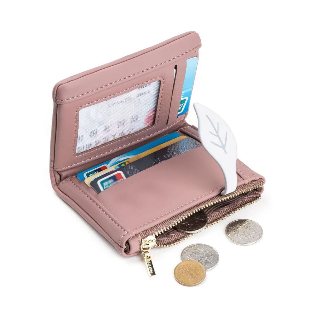 Fashion Leaves Buckle Flower Printed Wallet Ultra-thin Large Capacity Coin Purse for Women Girls Female сумка handbags