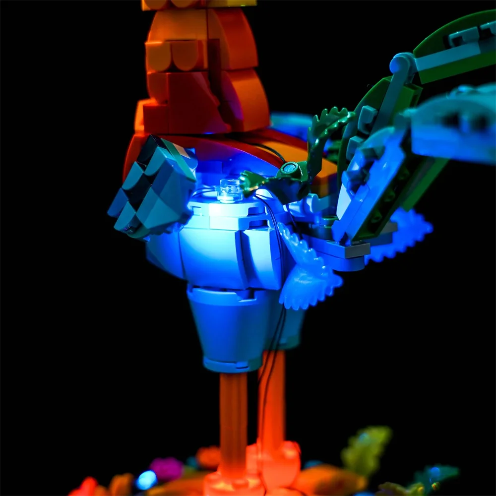 Комплект освещения для серии фильмов Heihei Moana 2 43272 не включает строительный блок