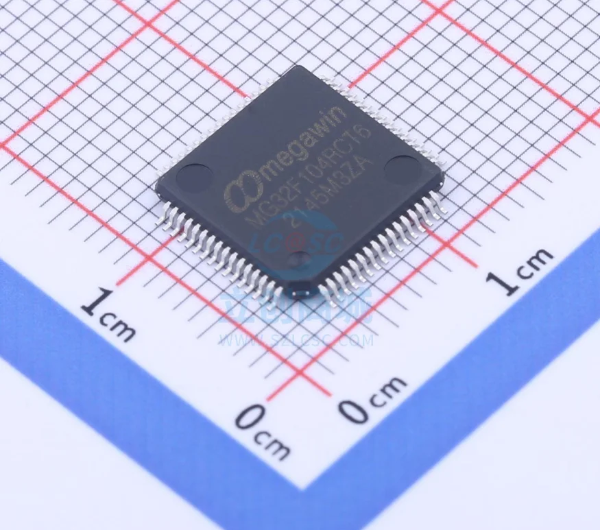 

100% New Original MG32F104RCT6 Package LQFP-64 New Original Genuine Microcontroller IC Chip (MCU/MPU/SOC)