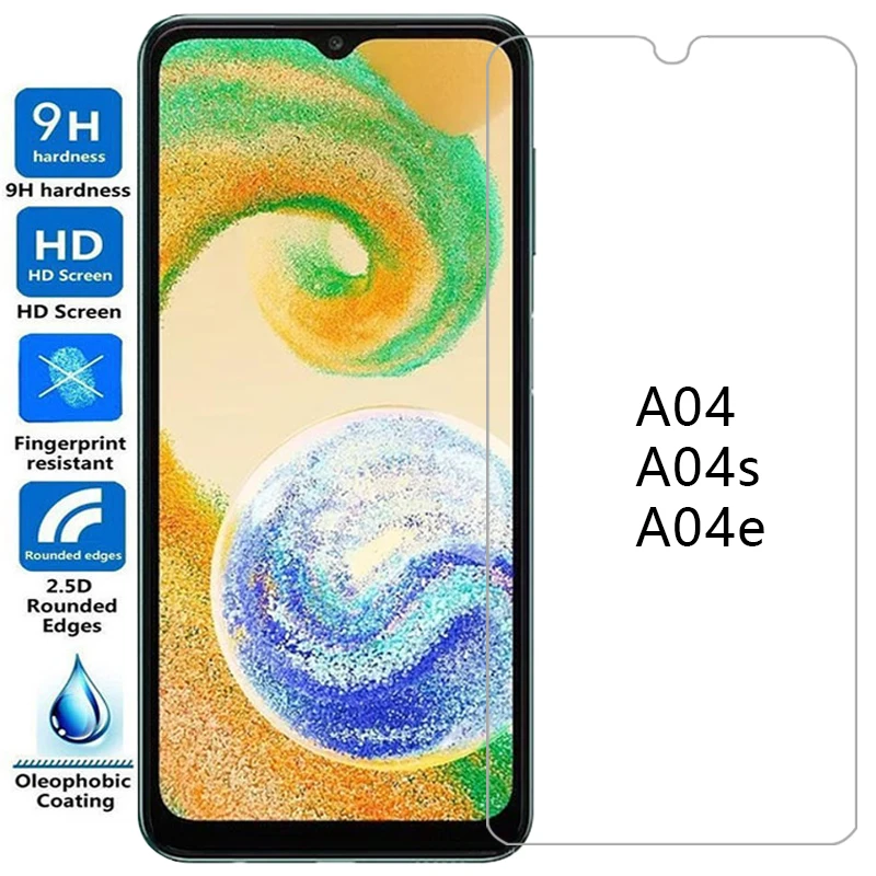 Закаленное стекло для samsung a04 a04s a04e чехол телефона galaxy a 04 s e 04e задняя крышка 360