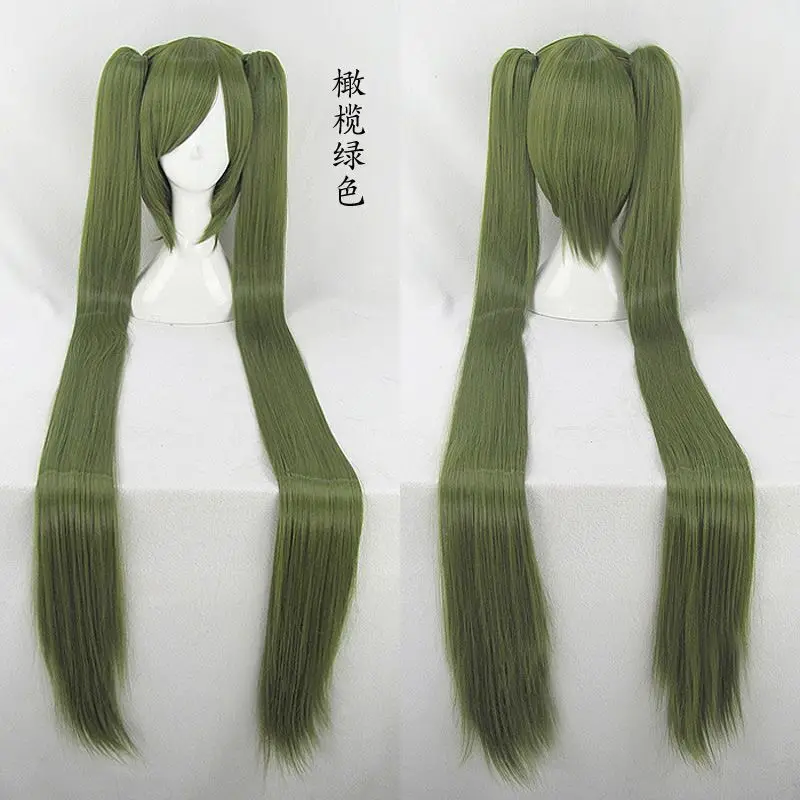 Женский парик Голубой волнистый Парик для девочек прямой + длинные хвостики