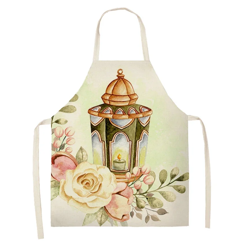 Кухонный Фартук для выпечки модель Eid Mubarak украшение мечети мусульманский