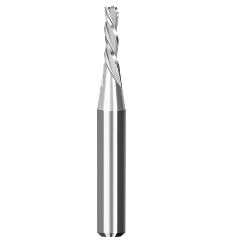 

LBER Wood Milling Cutters CNC Solid Carbide Router Bits 3 Flutes Down Cut Spiral Bit 1/4IN Shank 1/8IN Cutting Diameter