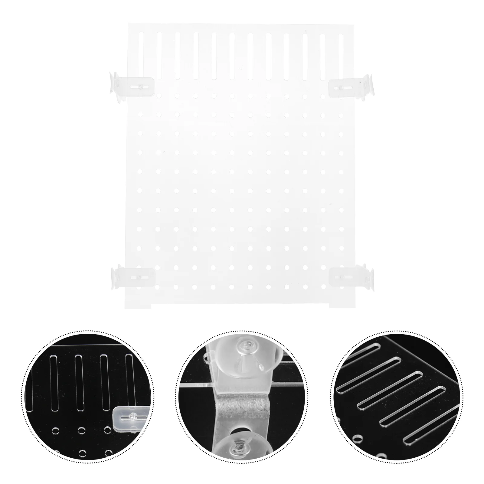 

Plastic Dividers Fish Tank Isolation Board Separator Breeding Case Cut 30X25X0.2CM Aquarium Acrylic Transparent Suction Cup