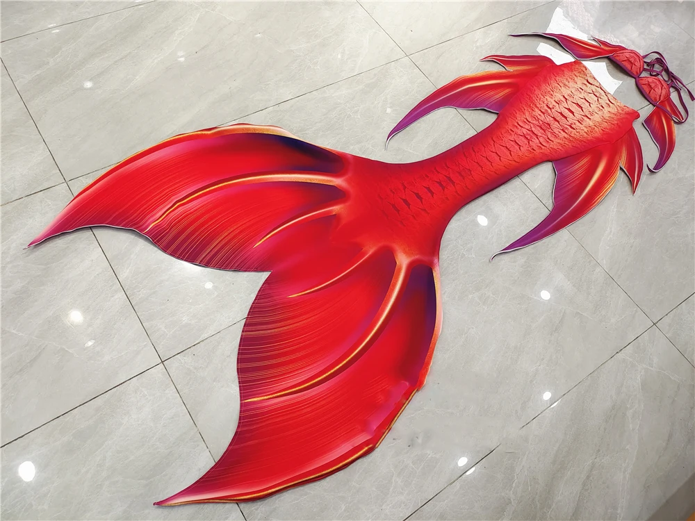 Купальник-Русалка с большим хвостом купальный костюм для взрослых и детей