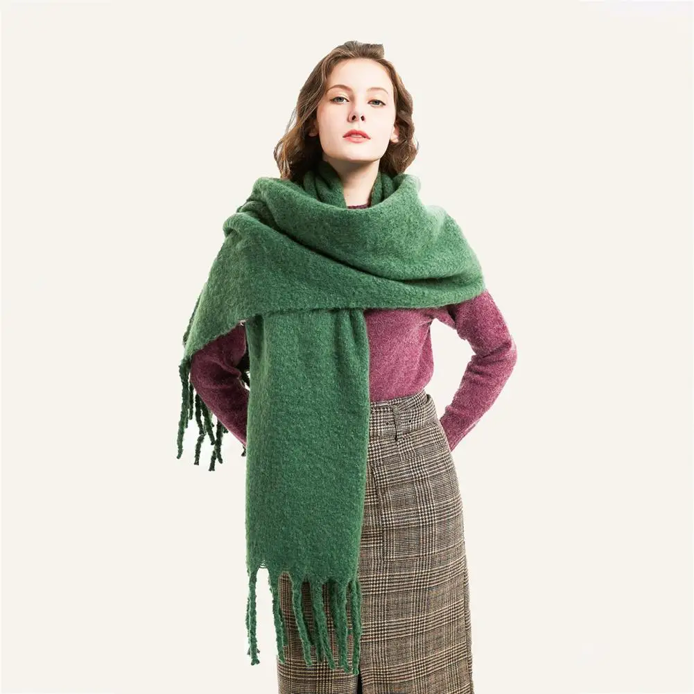 

Повседневный Шарф-одеяло, шарф-одеяло с защитой от выцветания, удобный длинный зимний женский шарф-одеяло для сохранения тепла