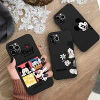 funny cartoon mickey mouse phone case for iphone 13 12 11 pro mini xs max 8 7 plus x se 2020 xr silicone soft cover