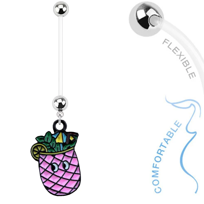 1 шт. 9 видов стилей модные болтающиеся колечки для беременных пупка и кольца с