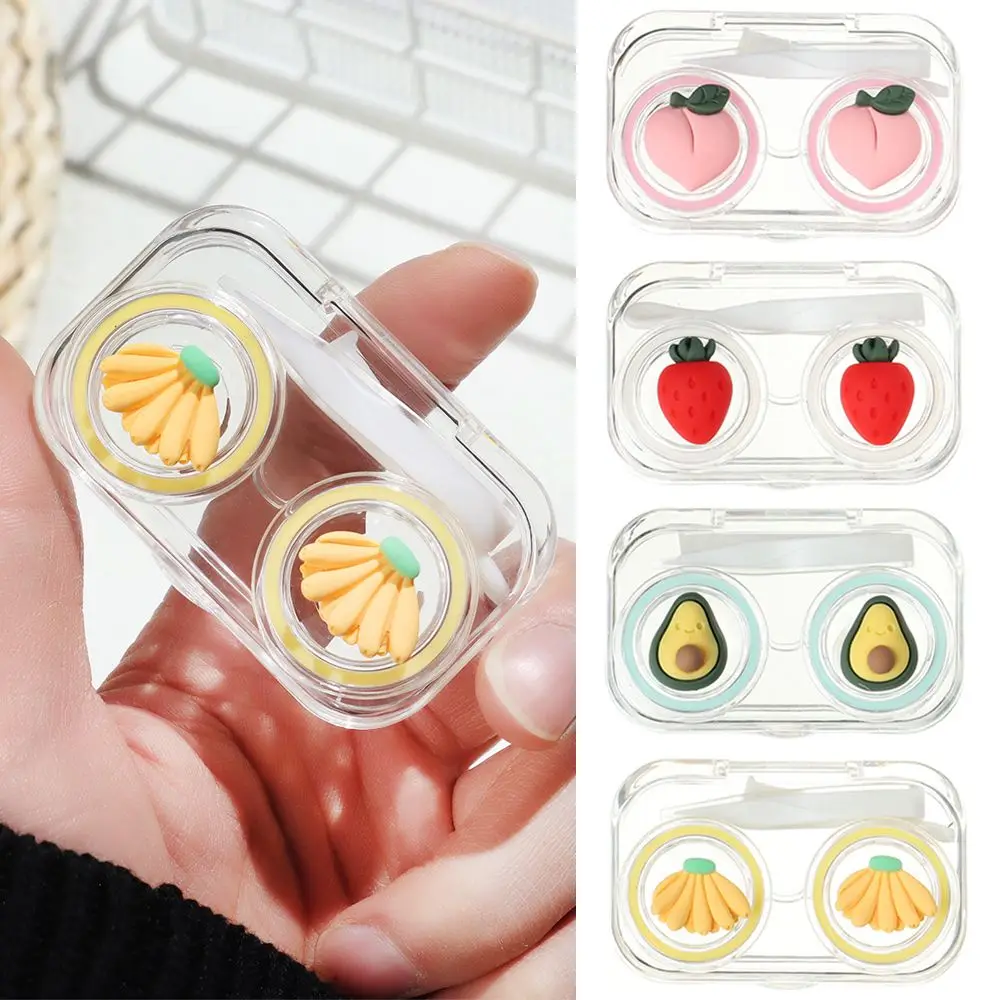 

Portable Fruit Cartoon Travel Storage Box Container ​ Contact Lens Case Eye Care