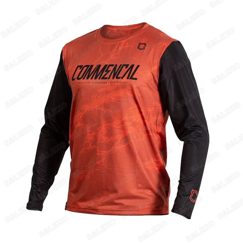 

Спортивная одежда Commencal для мужчин, одежда для мотокросса 2022 года, рубашки с длинным рукавом для горного велосипеда, футболки для езды на мот...