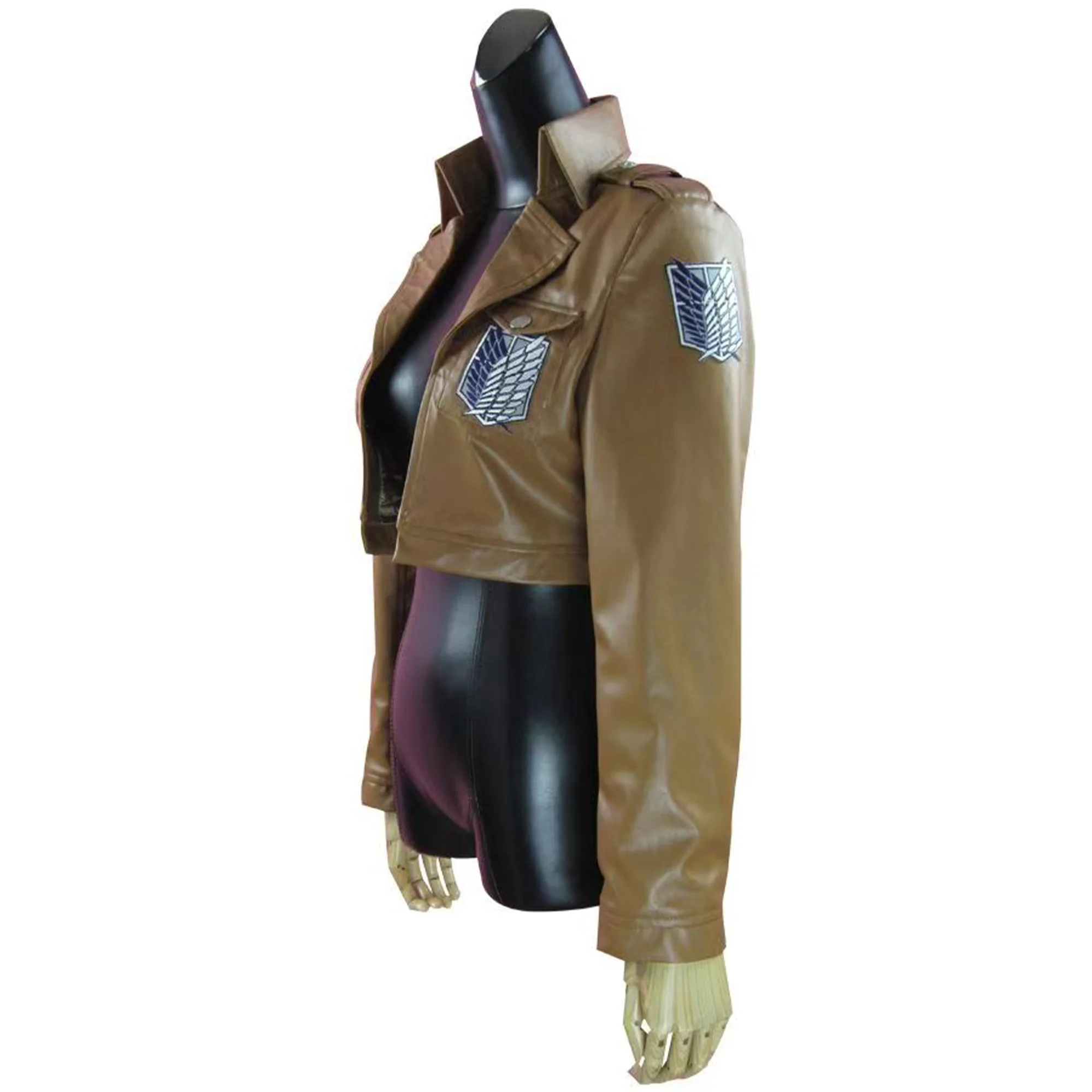 Аниме Эрен Йегер Косплей Микаса Акерман Костюм Партии Пальто Модная Куртка