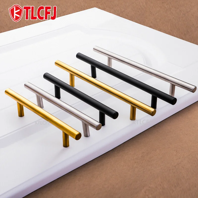 Ktlcfj Современная нержавеющая сталь 304 Ручка для двери шкафа-мебельная ручка Т-образная для кухонного шкафа-деревянного ящика.