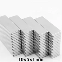 201000pcs 10x5x1 rare earth magnet thickness 1mm small rectangular block magnets 10x5x1mm permanent neodymium magnetic 1051