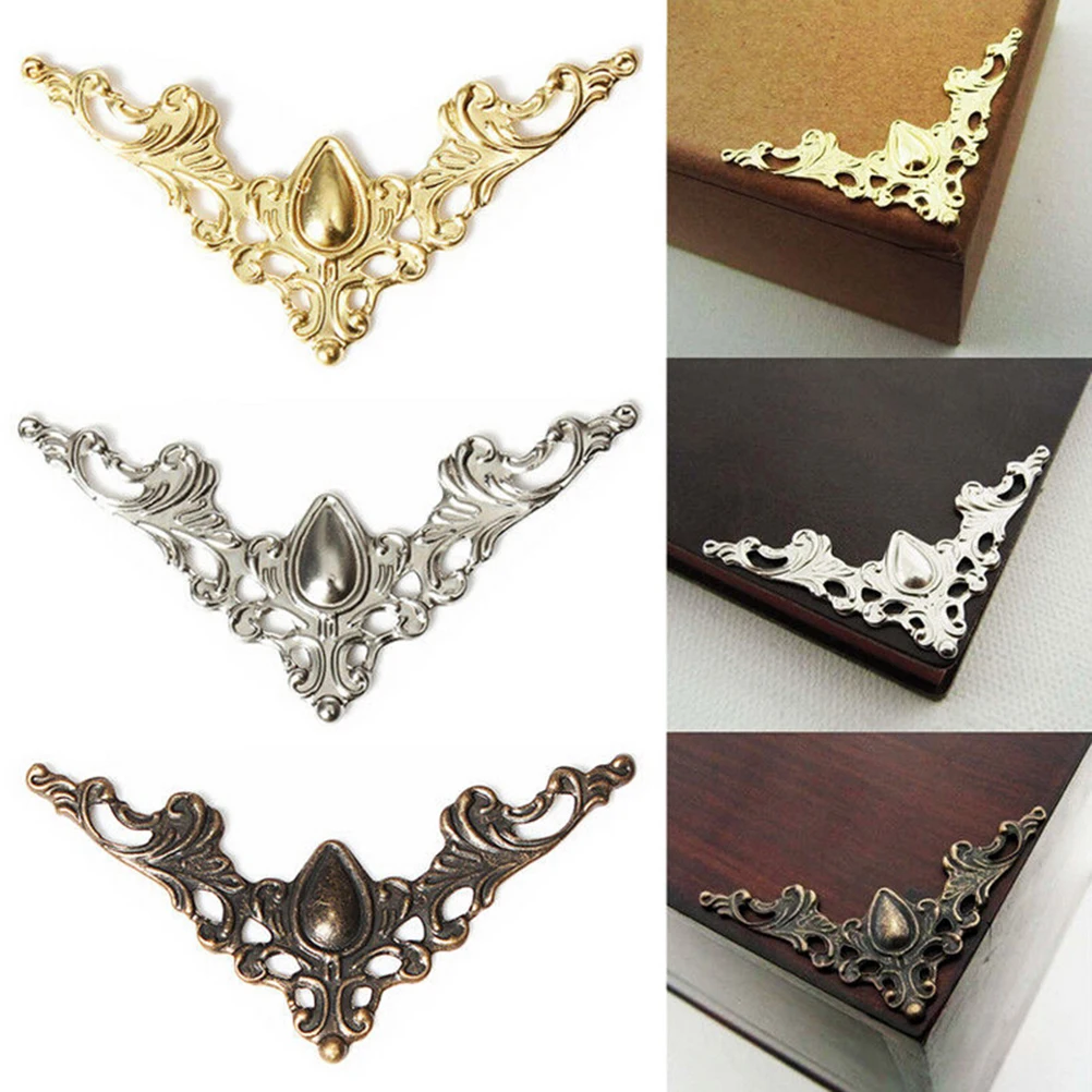 

12Pcs Folder Albums Metal Scrapbooking File Book Corner Protectors 41*41mm