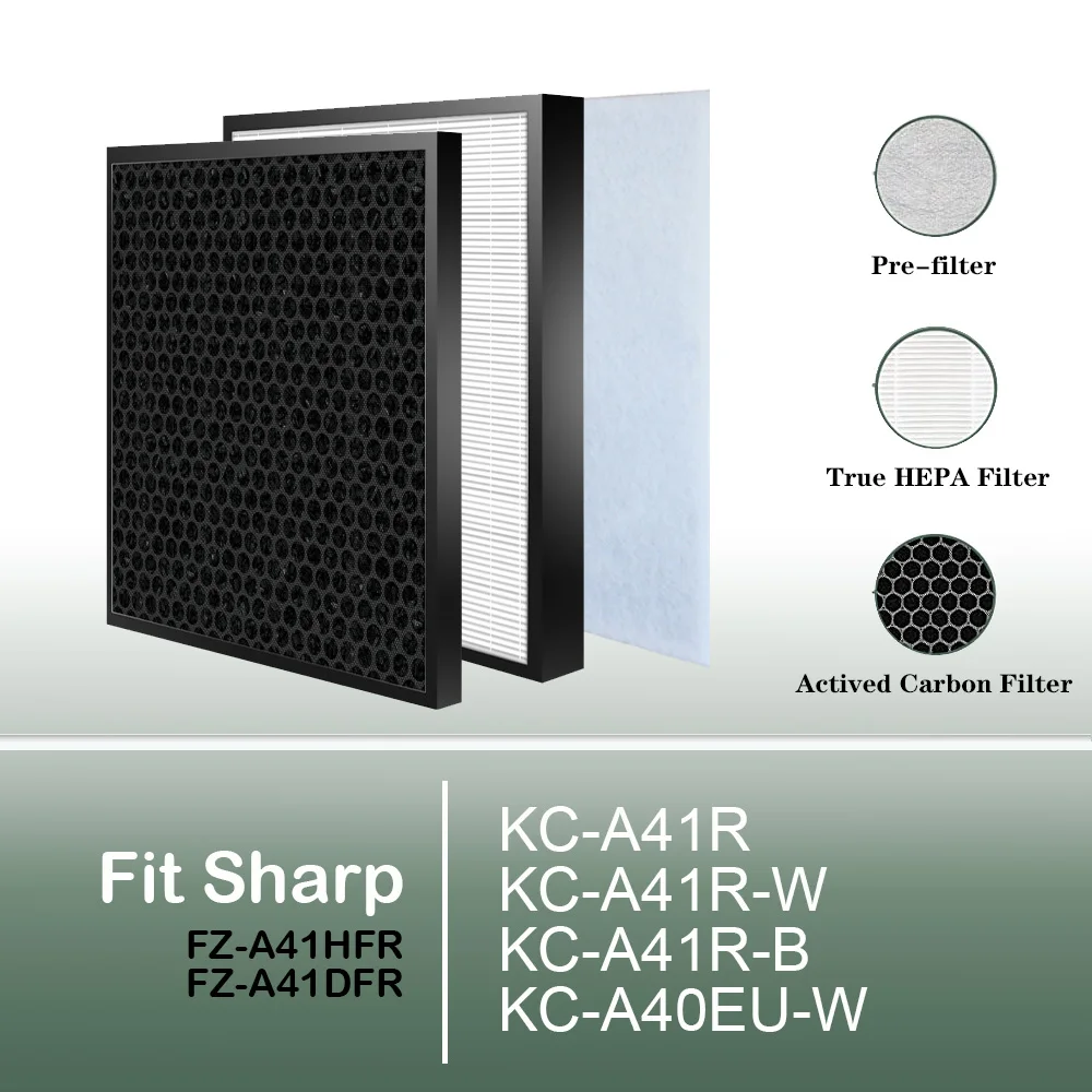 HEPA filter FZ-A41HFR Carbon filter FZ-A41DFR для очистителя воздуха Sharp KC-A41R KC-A41R-W KC-A41R-B KC-A40EU-W