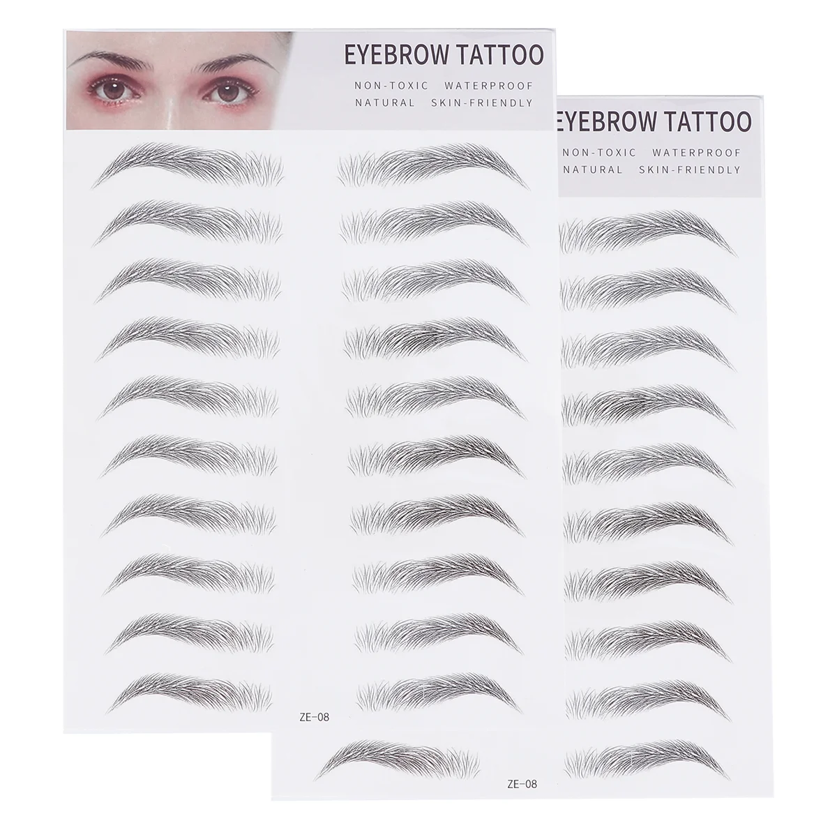 

Eyebrow Sticker Brow Stickers Transfer Imitation Artificial Makeup Tool Fake Off Peel Shaping Shaper Grooming Stencils Eyebrows