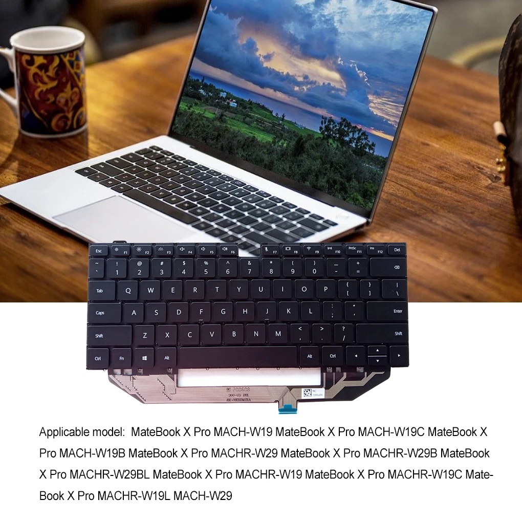 

Клавиатуры, защита от пыли, оборудование для набора текста, клавиатура, клавиатура, панель, высокопроизводительная Замена для MateBook X Pro MACH-W19C ...