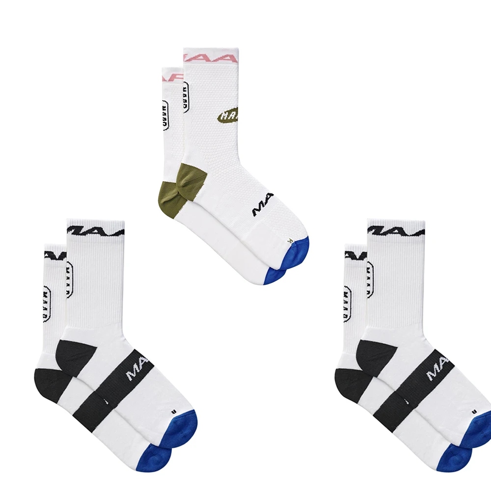 3 Pairs Maap Classic Cycling Socks Profession Brand Sport Socks Preferred Choice Style Bicycle Sock for Men and Woemn 37-46 size