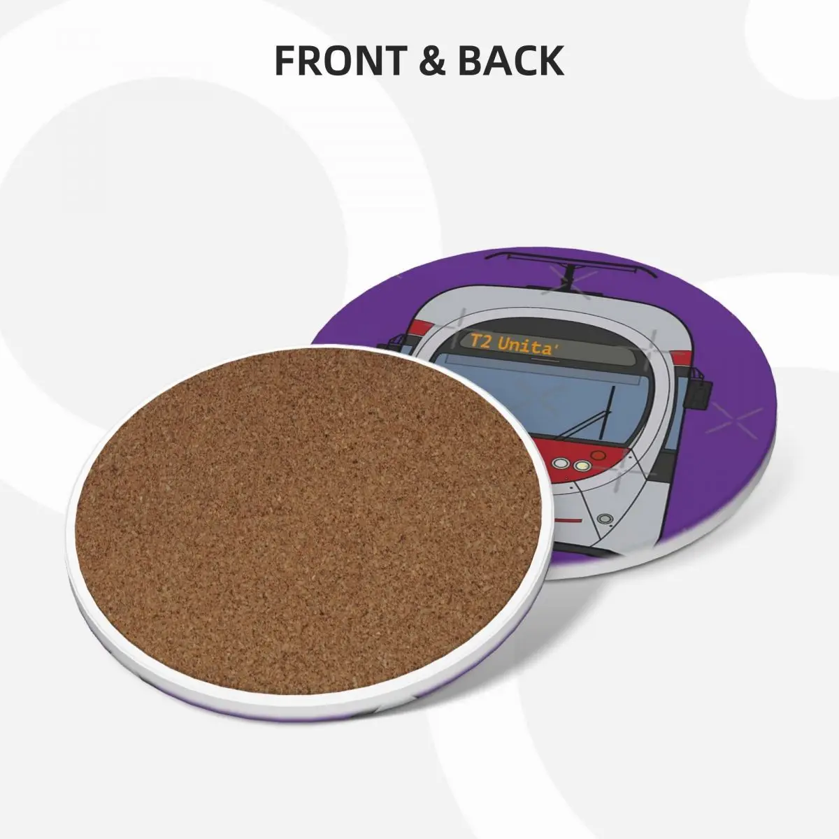 Керамические подставки Firenze Tram круглые 4 шт