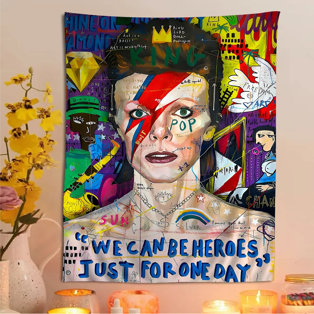 Большой Настенный гобелен с рисунком британской рок-певицы подвесной Таро хиппи