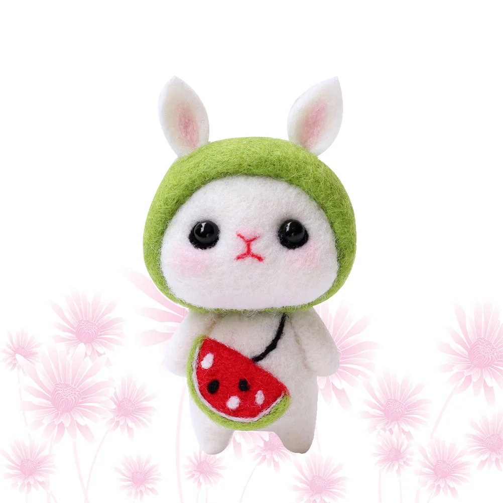 

Animals Needle Felting Kit Felt Wool Felted Craft Supplies Gift Bunny Rabbit Birthday Kids Beginners Crafts Handmade Easter Diy