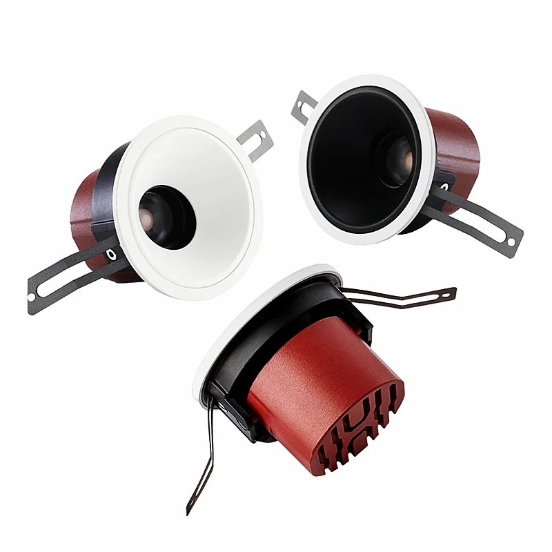 

LED Downlight White Black Dimmable High-end Commercial Lighting Home Decor Hotel Kitchen LED Spotlight LED Ceiling Lamp 110V220V