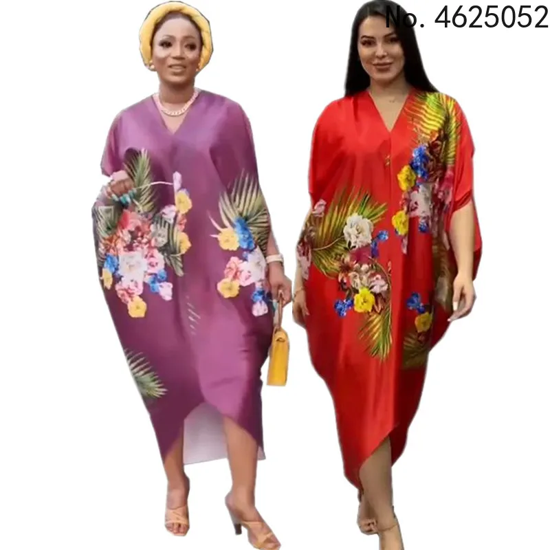 

Женское асимметричное платье-кафтан, элегантное винтажное праздничное платье с принтом, богемный праздничный летний сарафан, повседневные...