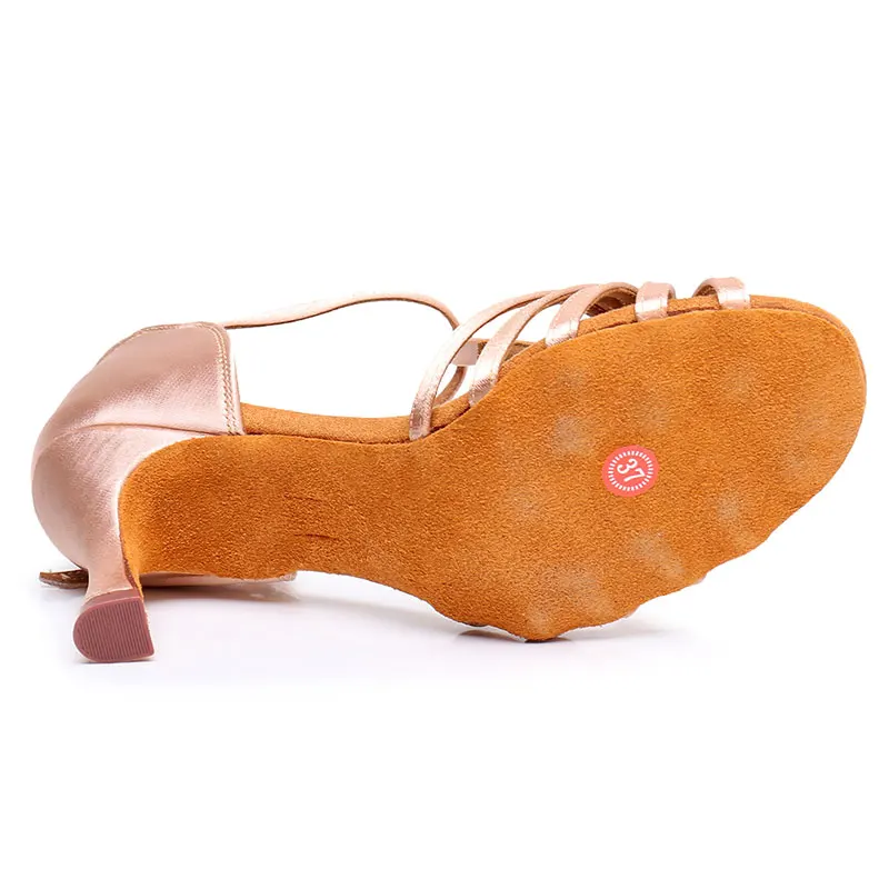 Professional Women Latin Dance Shoes fro Girls Ladies Soft Boots Ballroom Salsa Tango Dancing Shoes High Heeled 5.5/7.5/8.5CM