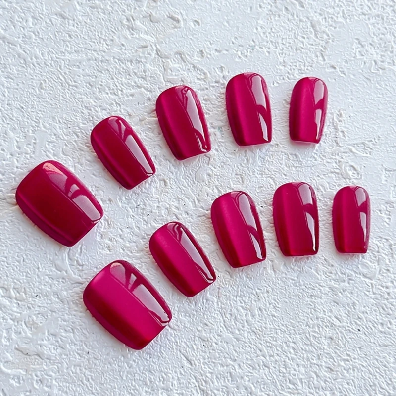 Уникальные накладные ногти короткие 24 шт. квадратные французские кончики ногтей