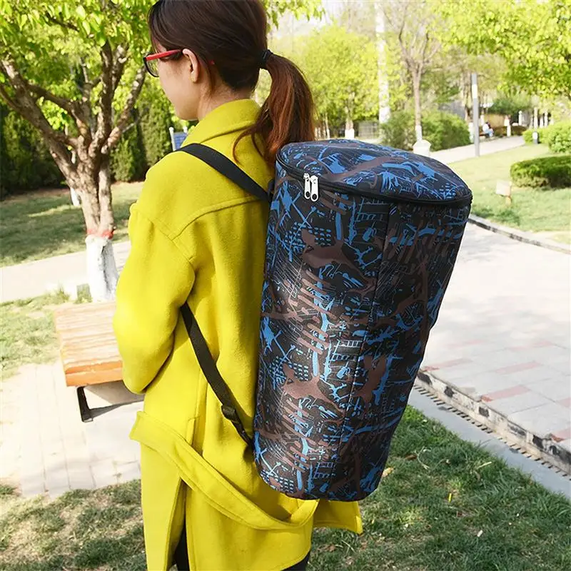 Drum Bag African Carry Case Storage Instrument Bags Waterproof Djembe Shoulder Blue Men Duffle Travel Backpack Musical
