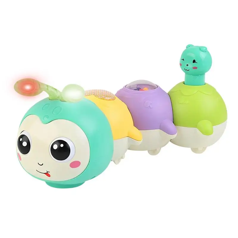 

Infant Caterpillar Toy Stimulating Caterpillar Musical Plaything With Light Music Function Toddlers Visual & Auditory