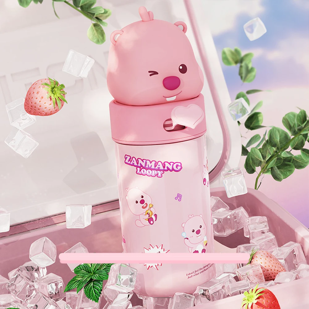 350 Мл Термос Kawaii Loopy Из Нержавеющей Стали С Героями Мультфильмов Boba Детская