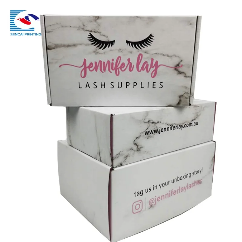 

Biodegradable Craft Paper Box With Mix Color Custom Logo Print For Promotion