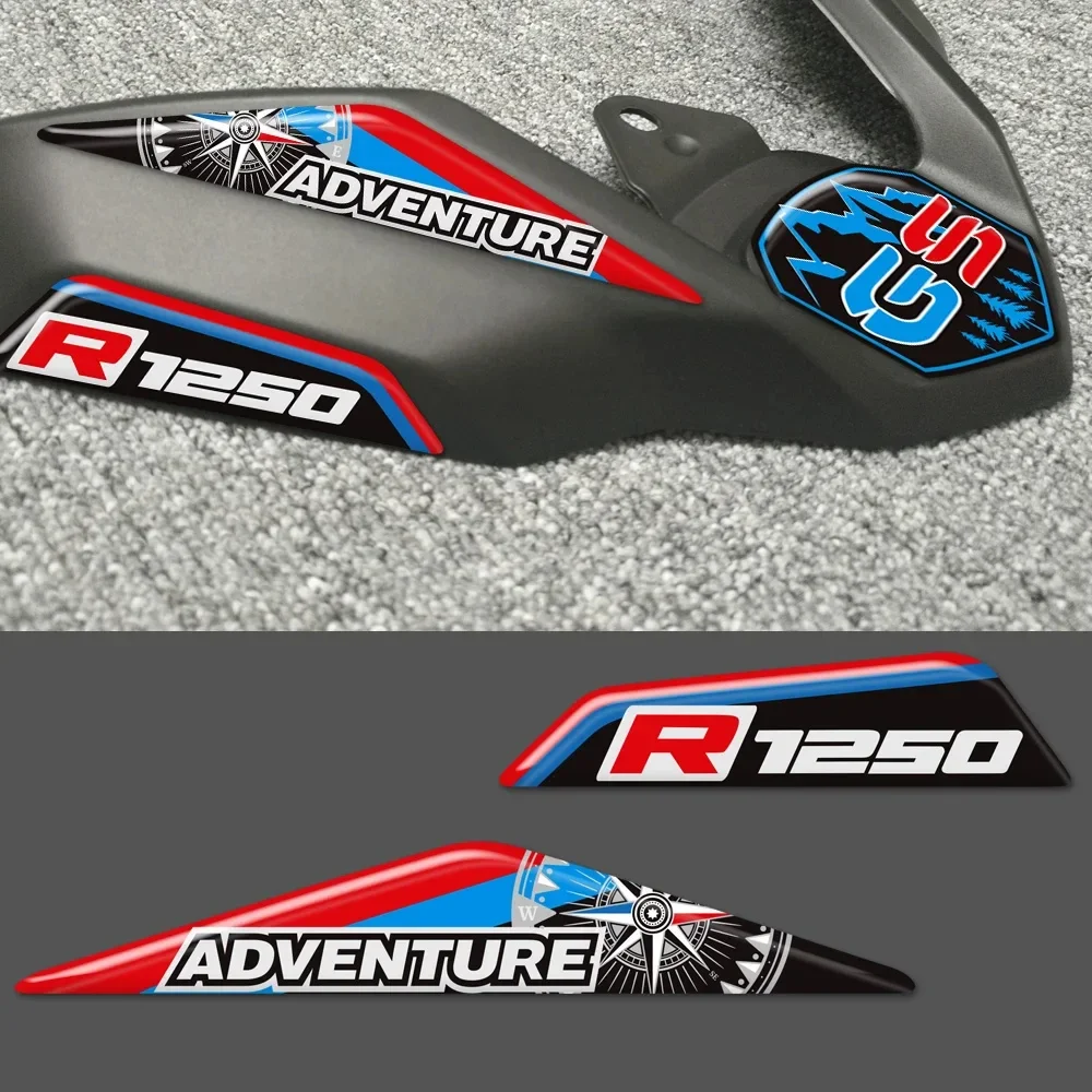 Фото Подходит для BMW R1250GS LC ADV R 1250 GS HP, наклейки для мотоциклов, приключенческий передний клюв, обтекатель, удлинитель колеса, крышка №2