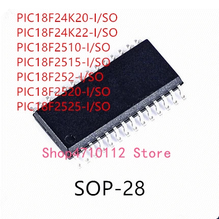 10 шт. Φ/SO PIC18F24K20-I/SO PIC18F24K22-I/SO PIC18F2510-I/SO PIC18F2515-I/SO IC