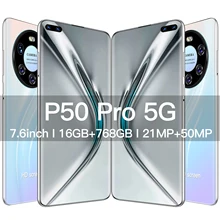 2021 New Latest Smart Phone P 50 Pro 16Gb Ram 768Gb Rom Dual SIM Unlocked Smartphone Android 11.0 Deca Core 4G/5G Mobile Phones