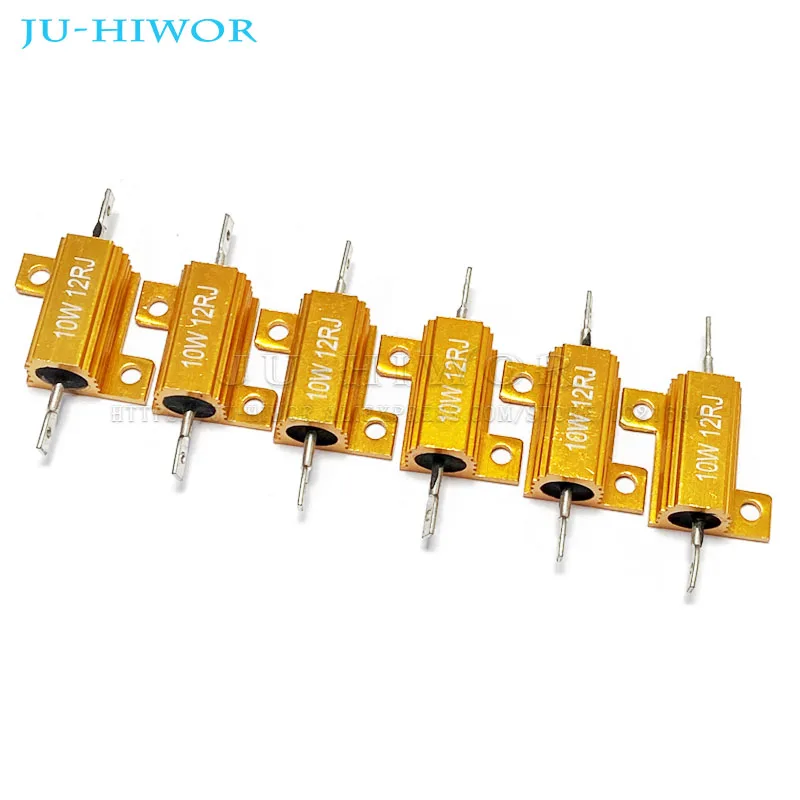 

10W Aluminum Power Metal Shell Case Wirewound Resistor RX24 0.1 ~ 10K 0.5 1 2 3 5 6 8 10 20 100 150 200 300 500 1K 5K 10K ohm