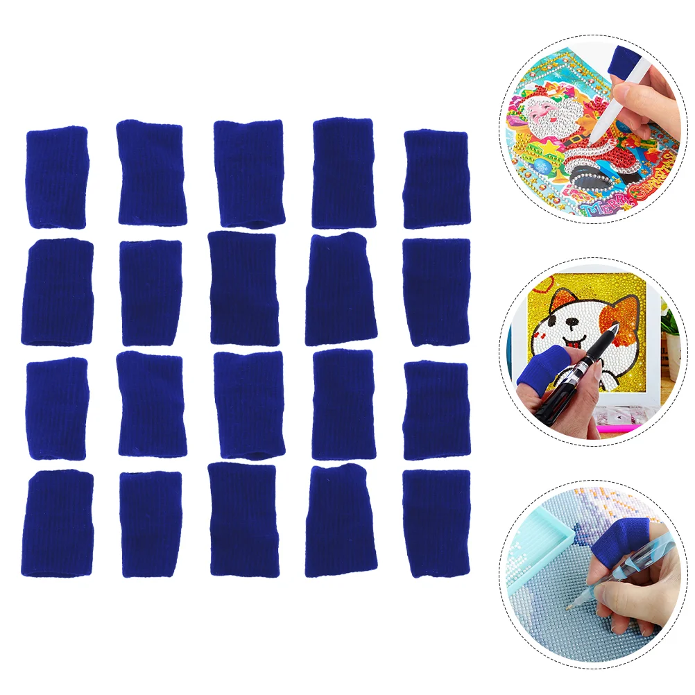 

20 Pcs Finger Cot Drawing Sleeves Protective Case Small Nylon Reusable Tools