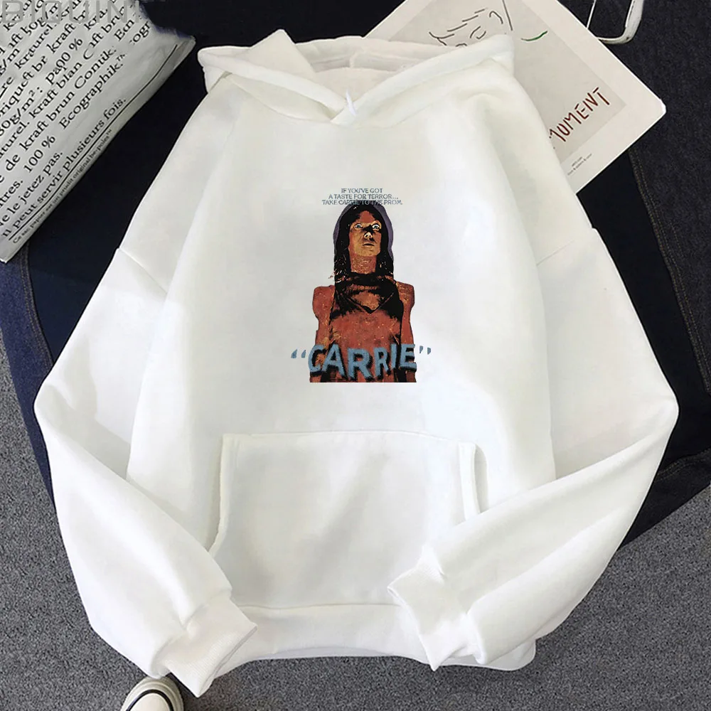 

Carriee Movie StephenKing Pullover Fleece Fashion Sweatshirts Female/Male Autumn Winter Casual Tops Creative Pocket Long Sleeve