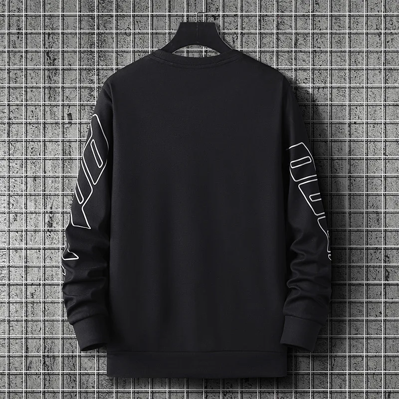 Толстовка мужская с буквенным принтом модная уличная одежда свитшот спортивная