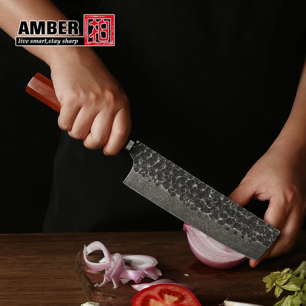 Высококачественная углеродистая сталь 1-5 шт. набор японских кухонных ножей Nakiri