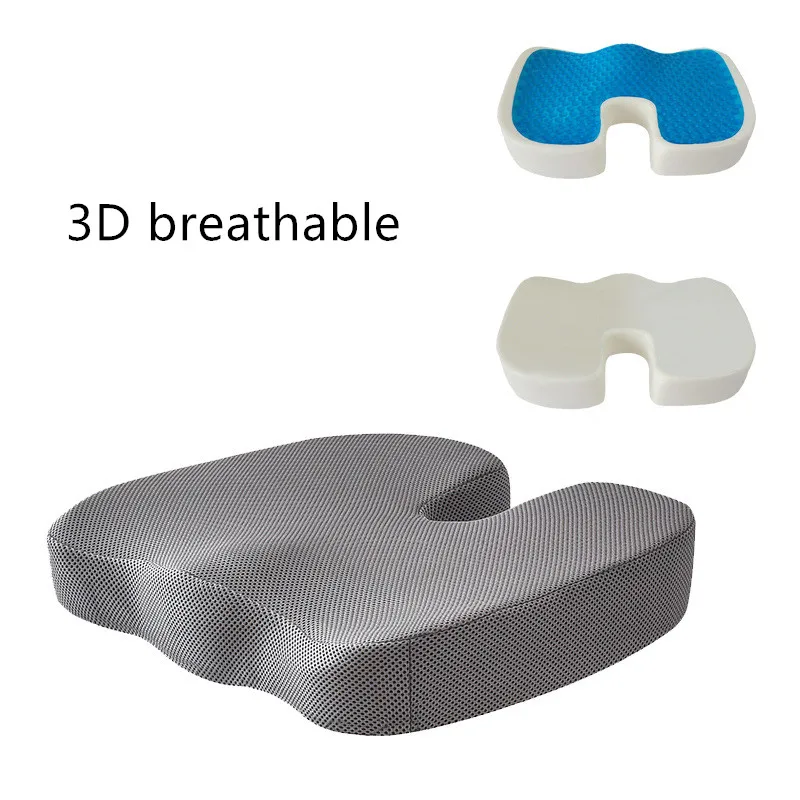 

Seat Cushion Gel Memory Foam U-shaped Massage Car Office Chair for Long Sitting Gel Cushion Pad Sitting Pad