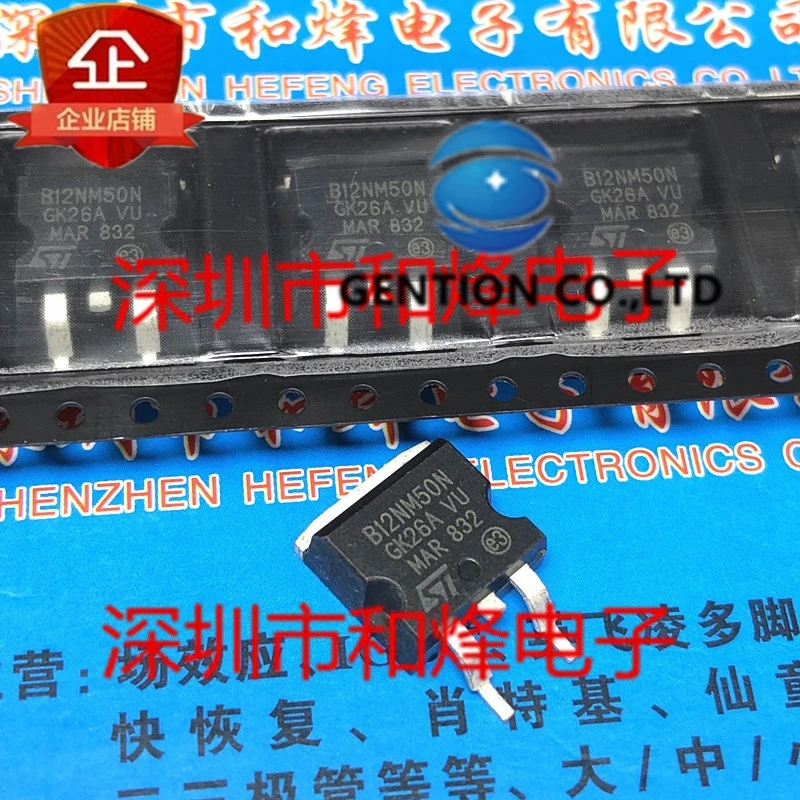 

10PCS B12NM50N STB12NM50N TO-263 500V 11A in stock 100% new and original