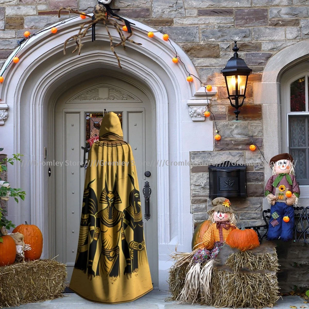 Унисекс плащ на Хэллоуин гранги египетские боги Анубис Хорус накидка с капюшоном