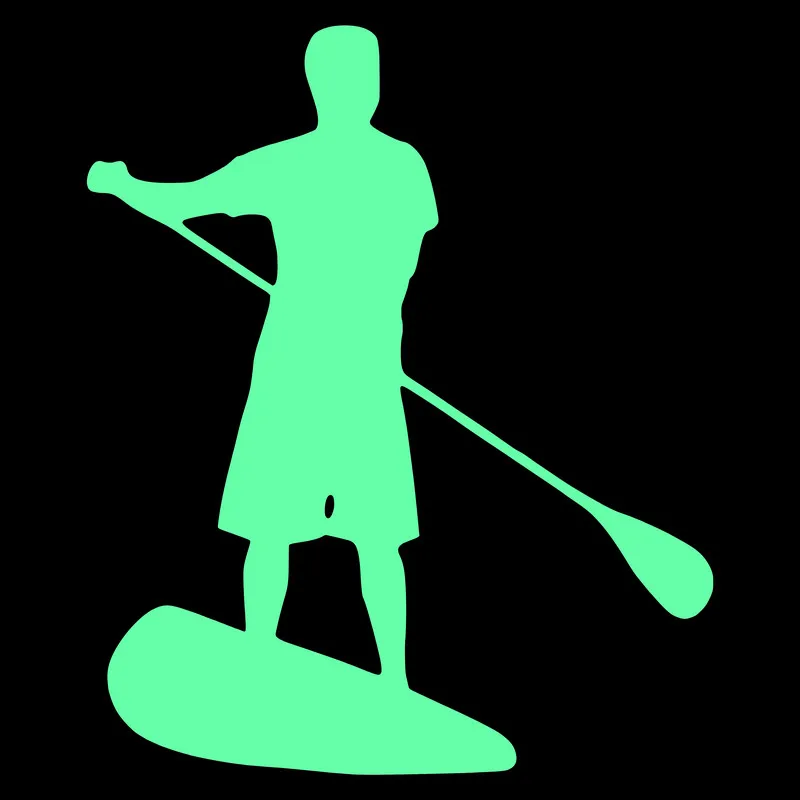 Уникальная виниловая наклейка на стену в виде морской байдарки и реки