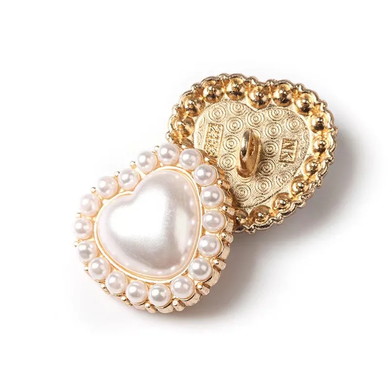 10 шт. 23 мм металлический цинковый сплав инкрустированный жемчугом love комбинированная Кнопка t Металлическая Кнопка инкрустированная алмазами ручная вышивка