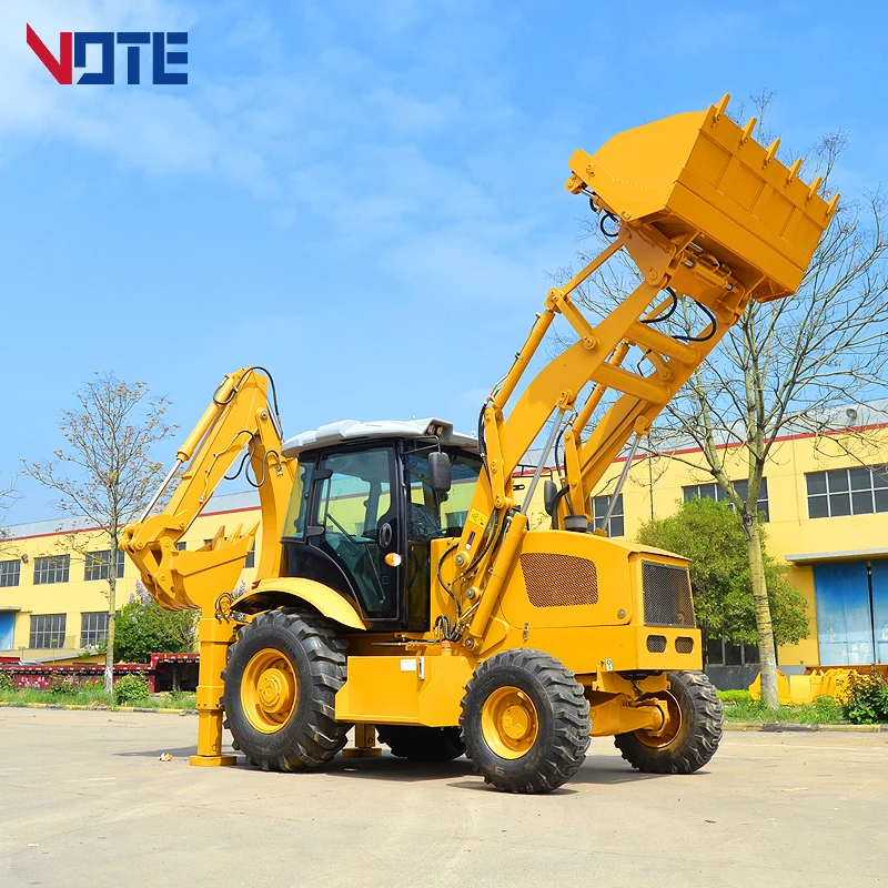 New Design High Quality Cheap China 15-26 CE ISO Articulate 4X4 Small Mini Tractor Wheel Backhoe Loader for Sale with