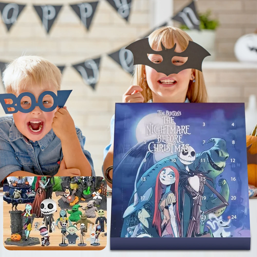 Адвент-календарь на Хэллоуин брендовые пластиковые декоративные фигурки Shunmaii
