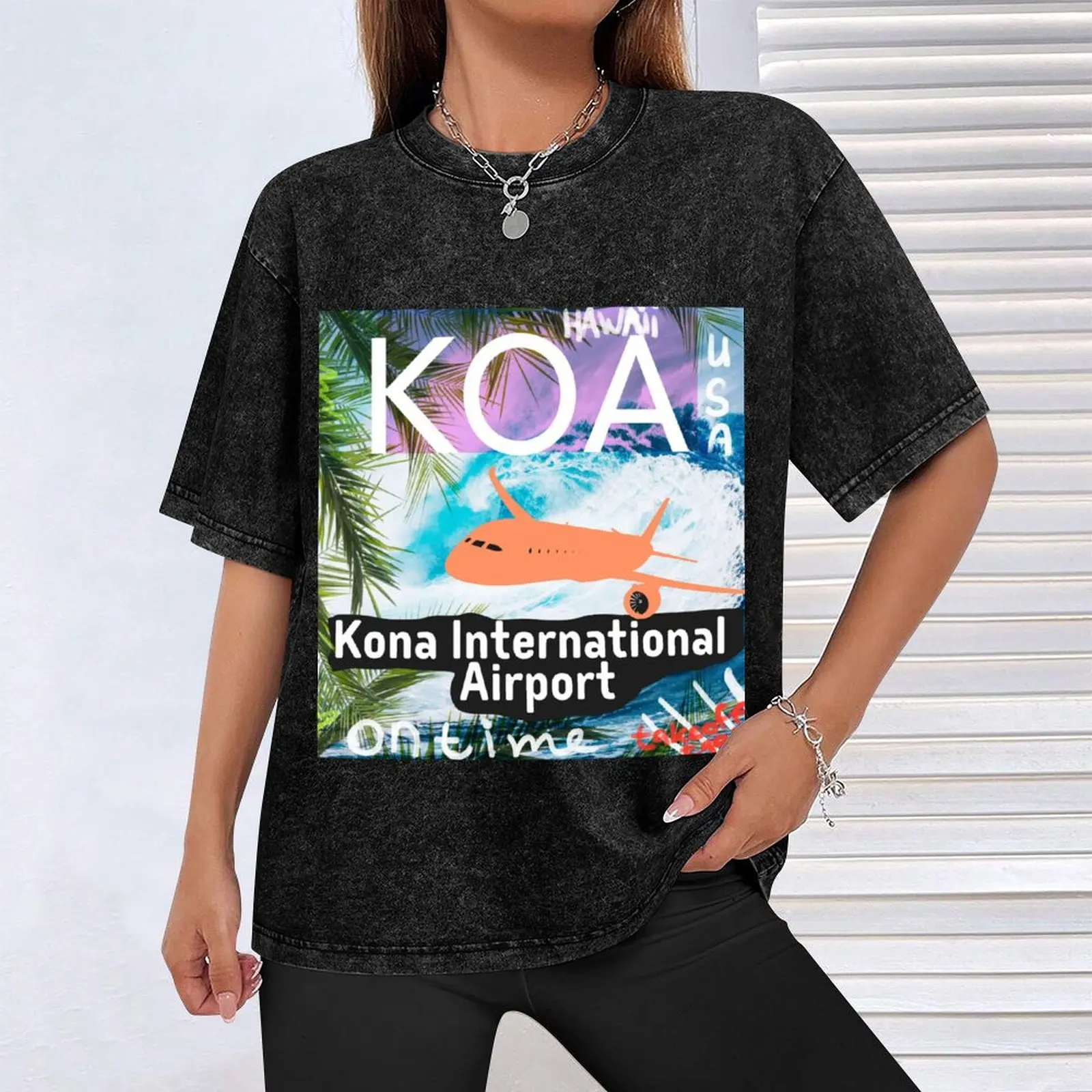 KOA Kona International Airport tag футболка уличная одежда животное принц для мальчиков рэпер